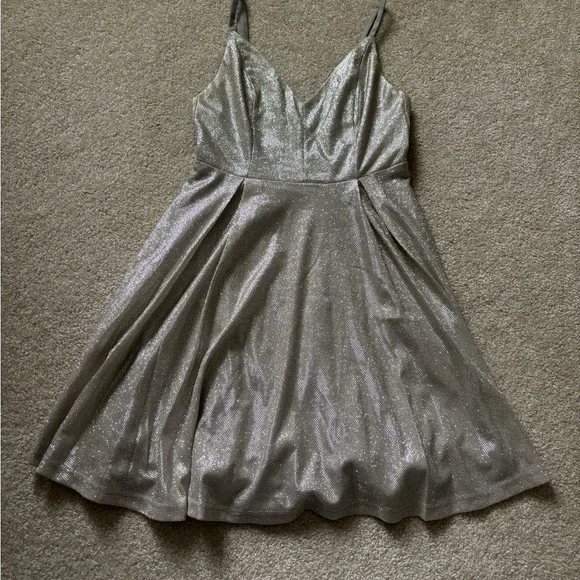 Lulus | Dresses | Silver Homecomingformal Dress | Poshmark